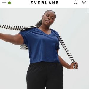 NWT Everlane The Original Cotton Slouchy V-Neck